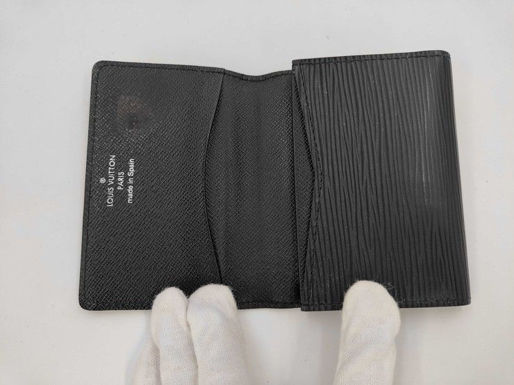 Louis Vuitton Card Case Business Holder Black — view 5