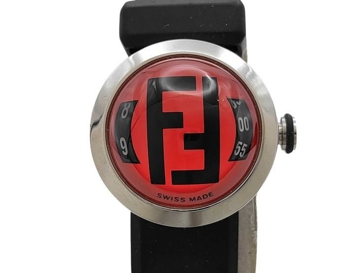 Fendi Watch Brassula Red Black Stainless Steel Quartz