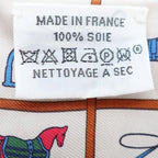 Hermes Tenues Twilly Scarf Couvertures Et de Jour Cream — view 5