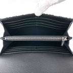 Dior Trotter Pattern Bifold Wallet Saddle Canvas Black — view 6