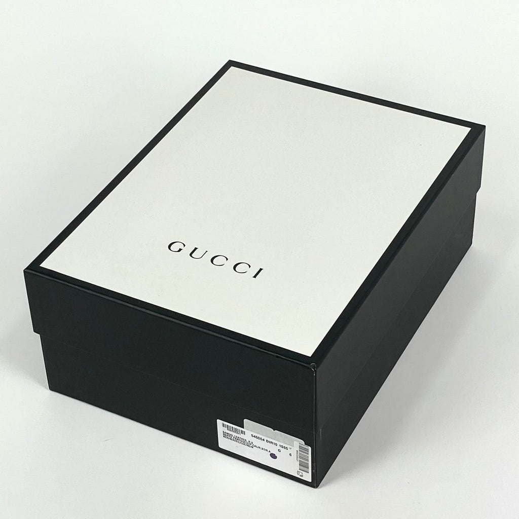 Gucci Logo Mesh Sandals Shoes Leather Rubber Khaki — view 9
