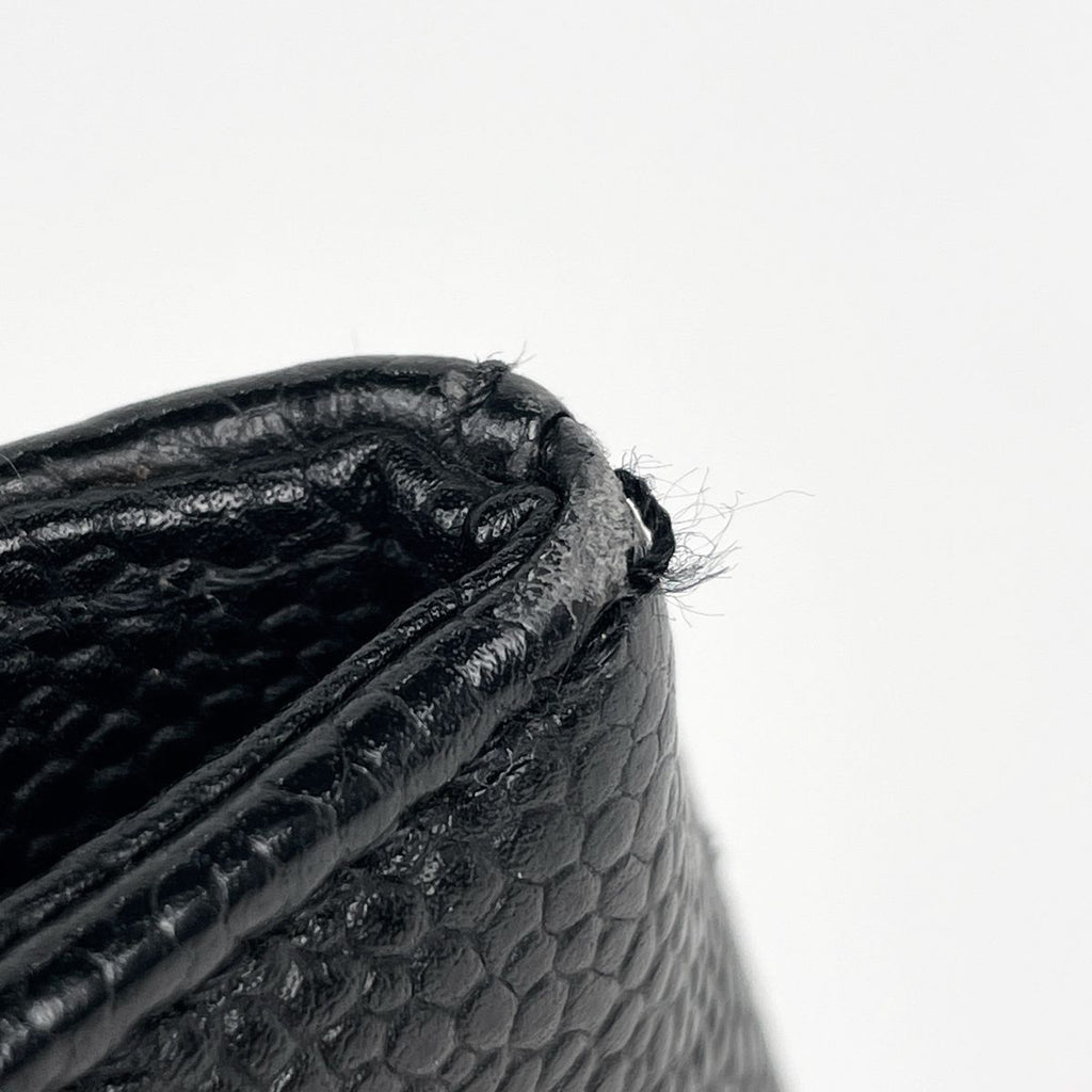 Chanel CC Logo Chain Tote Caviar Leather Black — view 7
