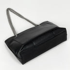Chanel CC Logo Chain Tote Caviar Leather Black — view 2