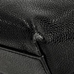 Chanel CC Logo Chain Tote Caviar Leather Black — view 3