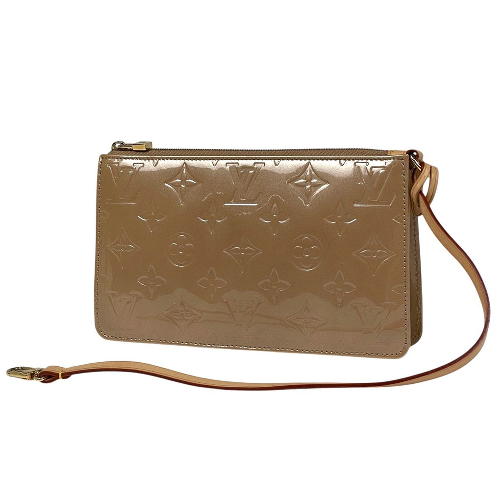 Louis Vuitton Lexington Enamel Pouch Monogram Vernis Beige