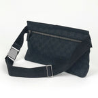 Gucci GG Pattern Waist Bag Pouch Canvas Black — view 2