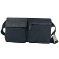 Gucci GG Pattern Waist Bag Pouch Canvas Black