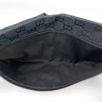 Gucci GG Pattern Waist Bag Pouch Canvas Black — view 7