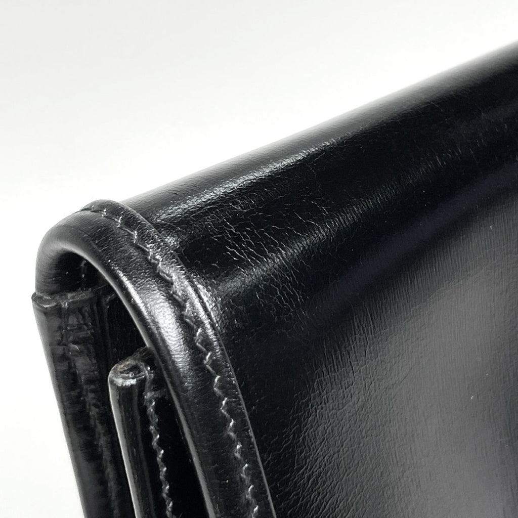 Hermes Gije GM Clutch Box Calf Black — view 5
