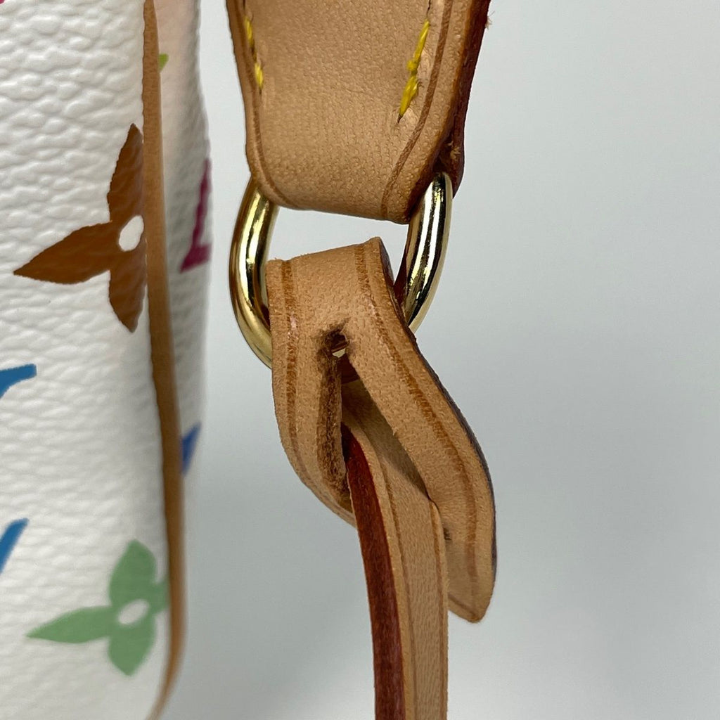 Louis Vuitton Pochette Studs Makeup Pouch Monogram Multicolor Blanc — view 4