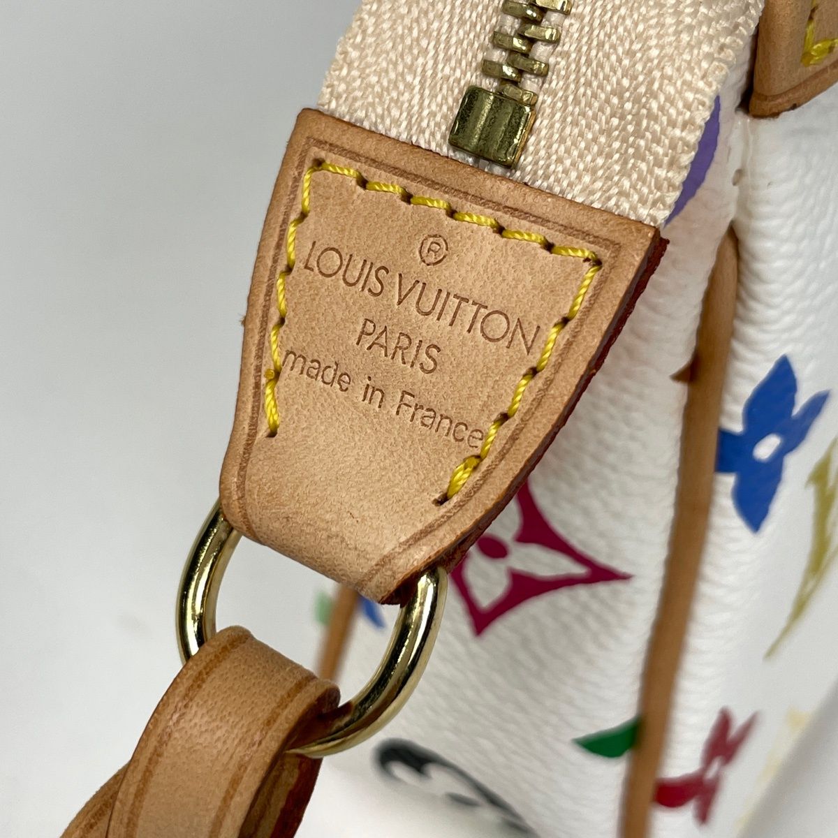 Louis Vuitton Pochette Studs Makeup Pouch Monogram Multicolor Blanc — view 5