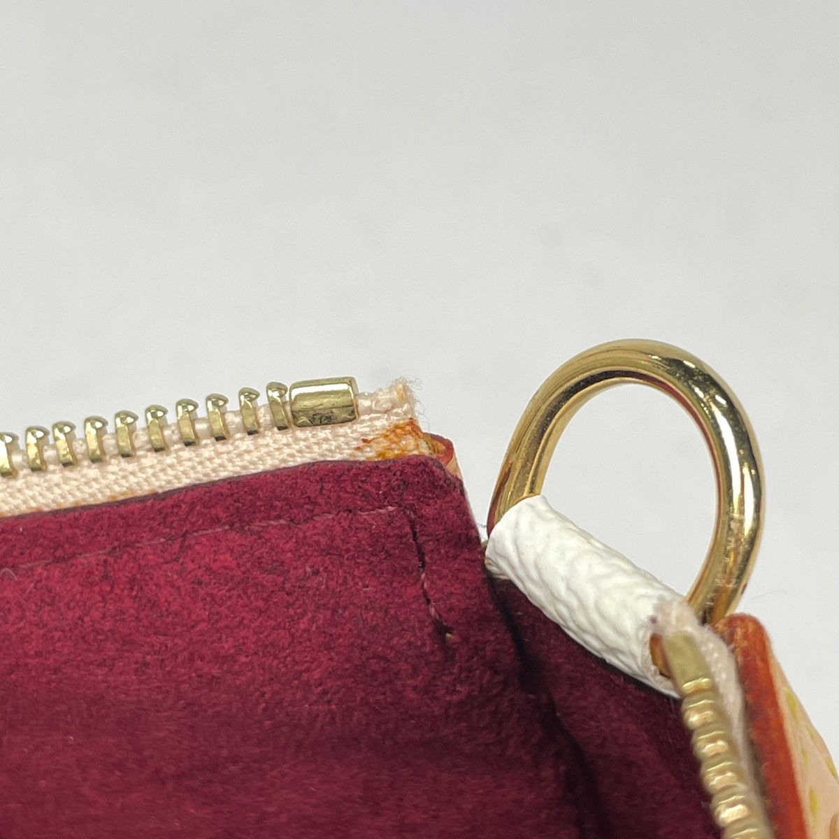 Louis Vuitton Pochette Studs Makeup Pouch Monogram Multicolor Blanc — view 7