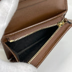 Gucci GG Pattern Bifold Wallet Heart Leather Beige — view 5