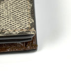 Gucci GG Pattern Bifold Wallet Heart Leather Beige — view 3
