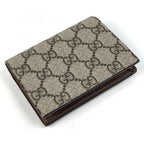 Gucci GG Pattern Bifold Wallet Heart Leather Beige — view 2