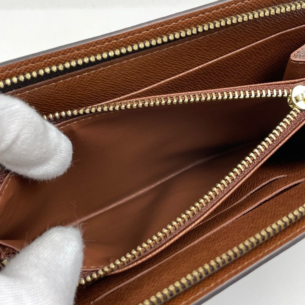 Louis Vuitton Porte Monet Zip Monogram Brown Wallet — view 6