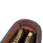Louis Vuitton Porte Monet Zip Monogram Brown Wallet — view 4