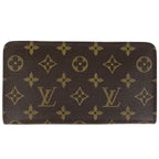 Louis Vuitton Porte Monet Zip Monogram Brown Wallet