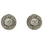 Chanel CC Logo Round Earrings CC Mark