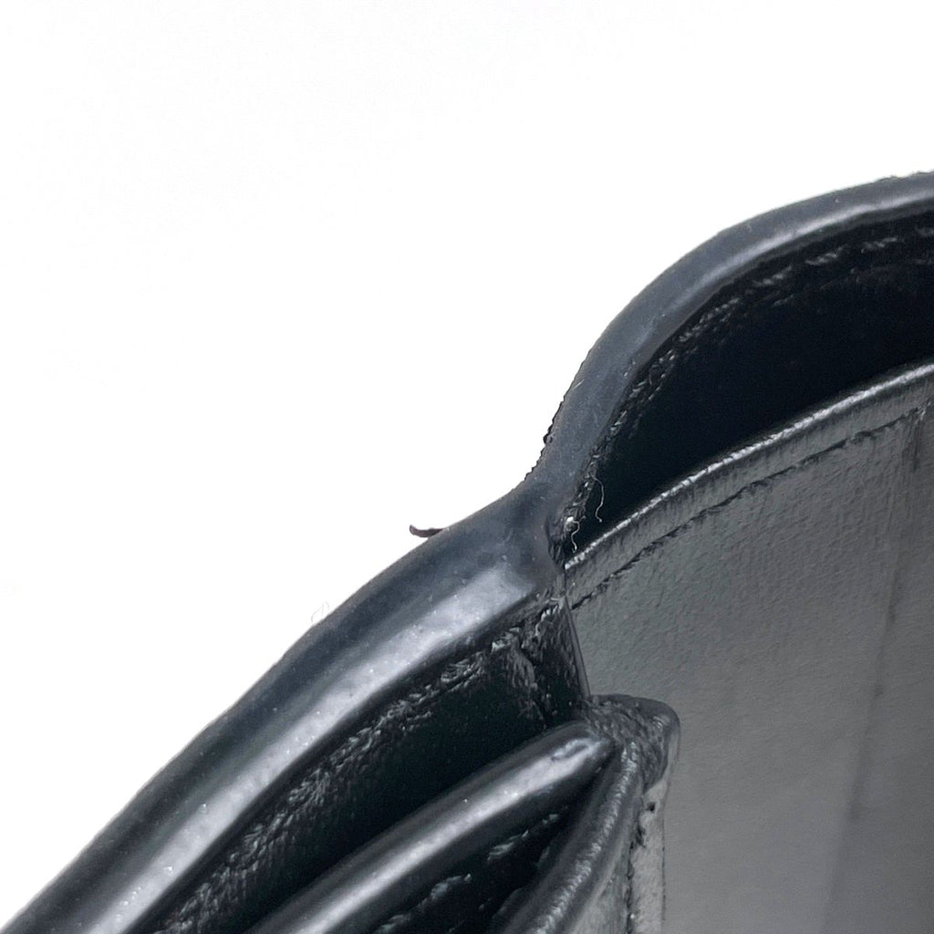 Celine Small Flap Wallet Triomphe Leather Black — view 5