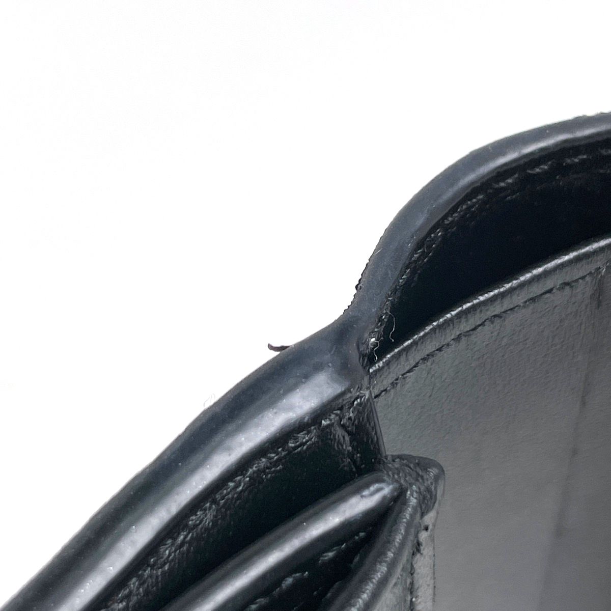 Celine Small Flap Wallet Triomphe Leather Black — view 5