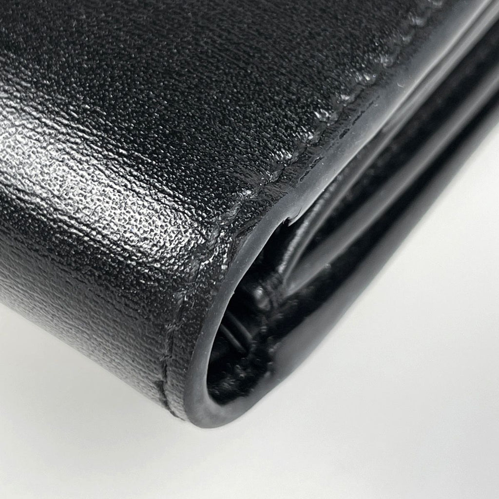 Celine Small Flap Wallet Triomphe Leather Black — view 3