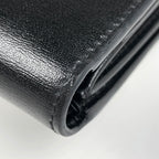 Celine Small Flap Wallet Triomphe Leather Black — view 3