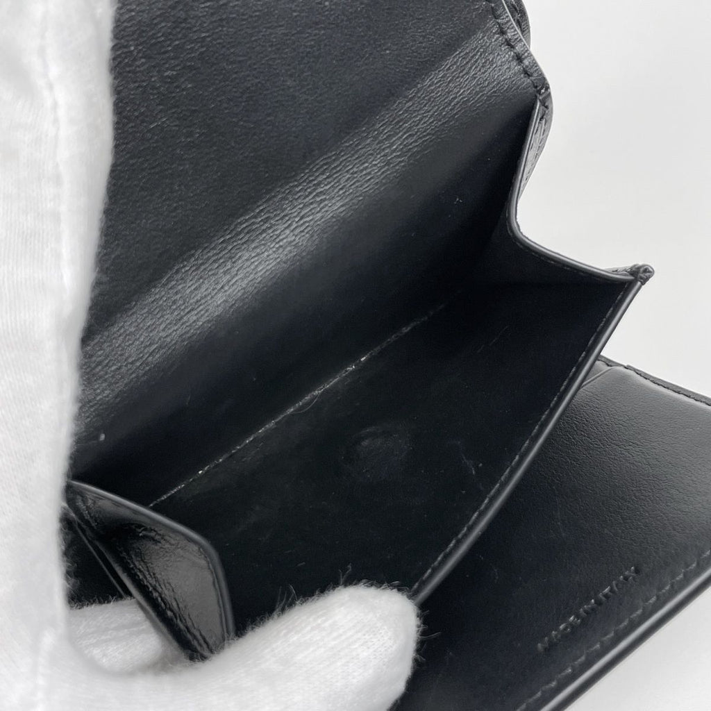 Celine Small Flap Wallet Triomphe Leather Black — view 7