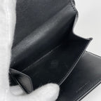Celine Small Flap Wallet Triomphe Leather Black — view 7