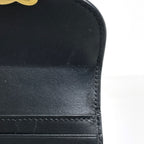 Celine Small Flap Wallet Triomphe Leather Black — view 6