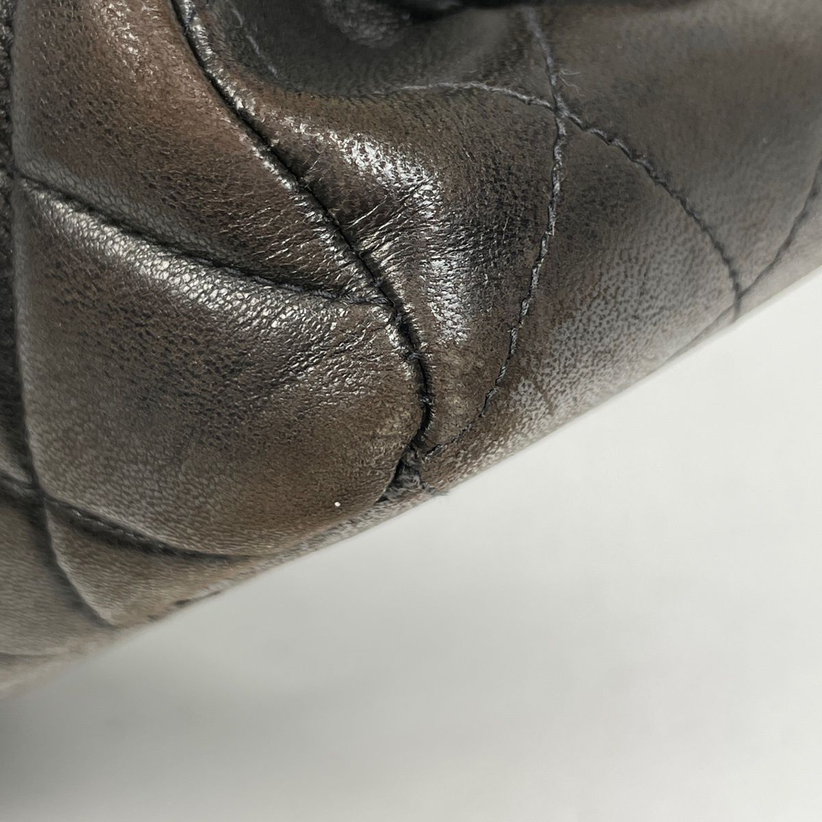 Chanel CC Logo Handbag Quilted Double Face Leather Black — view 3