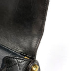 Chanel CC Logo Handbag Quilted Double Face Leather Black — view 9