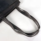 Chanel CC Logo Tote Shoulder Bag Leather Black — view 7