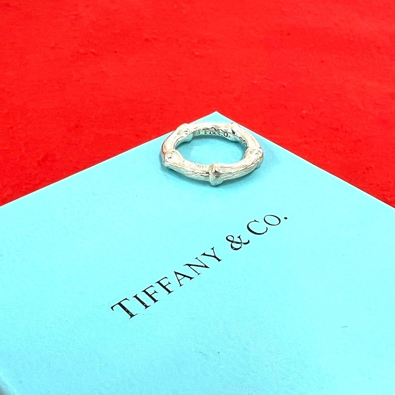 Tiffany & Co Vintage Bamboo Ring 925 Sterling Silver