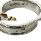 Hermes Ceinture Ring 925 Sterling Silver Gold — view 3