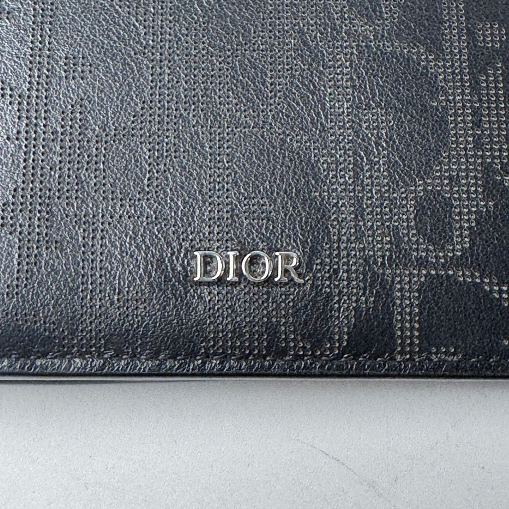 Dior Oblique Galaxy Bifold Wallet Without Coin Purse — view 9