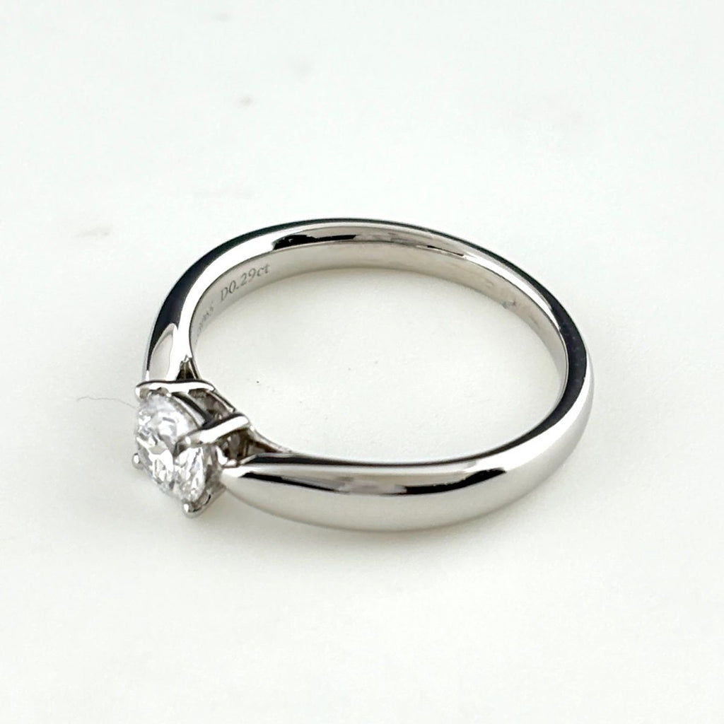 Tiffany & Co Harmony Ring Platinum Diamond Solitaire — view 3