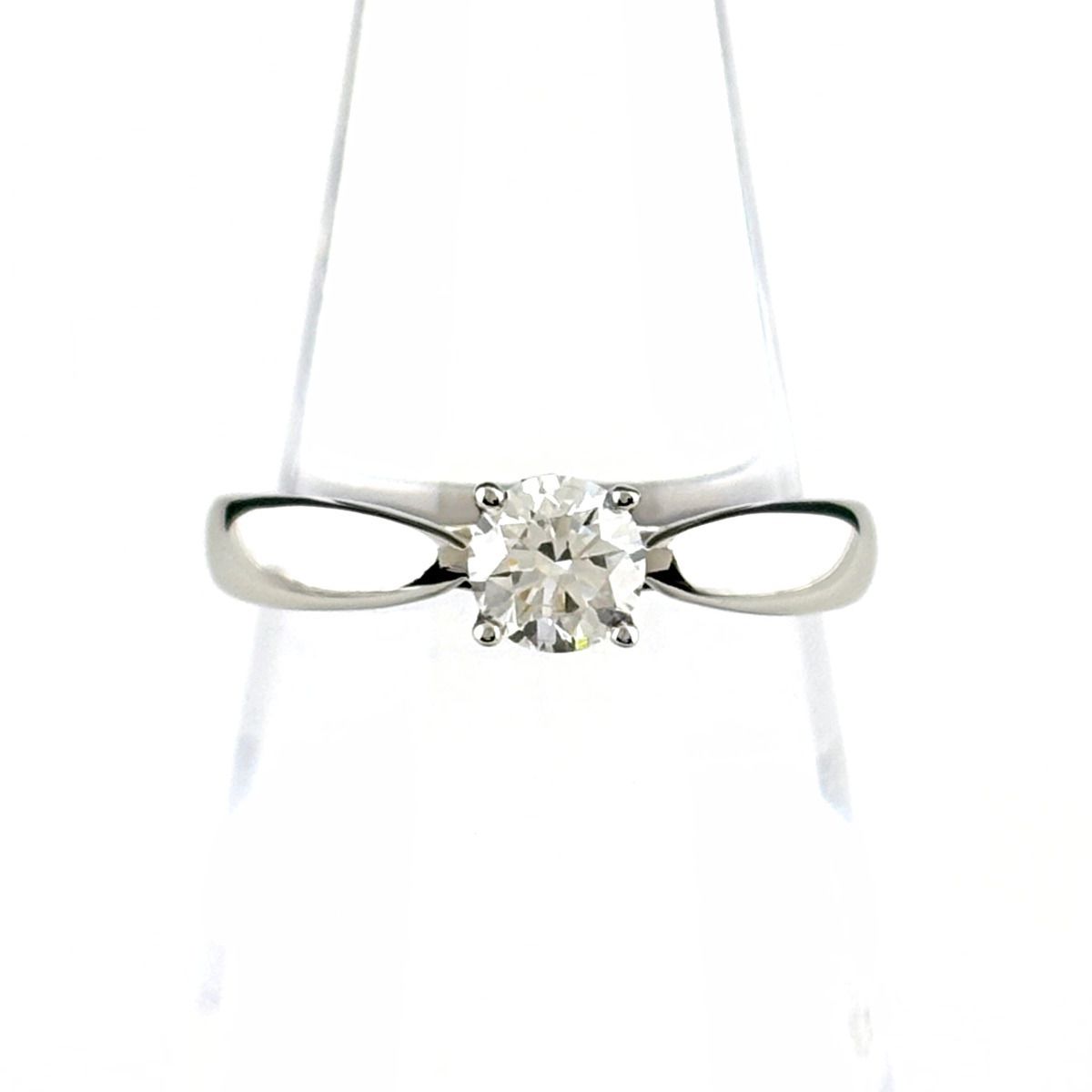 Tiffany & Co Harmony Ring Platinum Diamond Solitaire