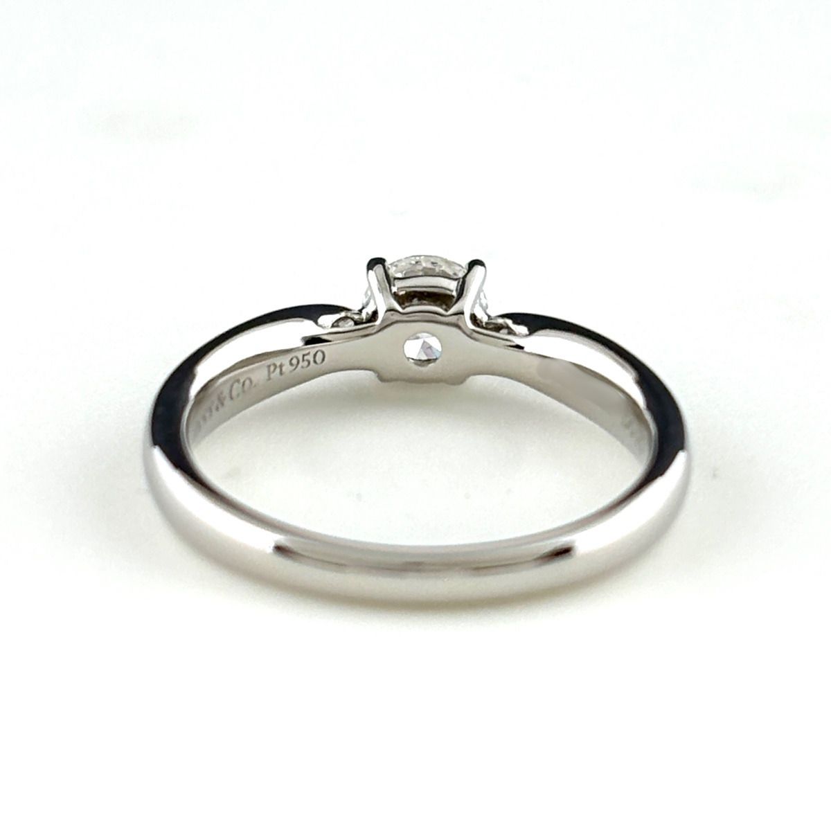 Tiffany & Co Harmony Ring Platinum Diamond Solitaire — view 5