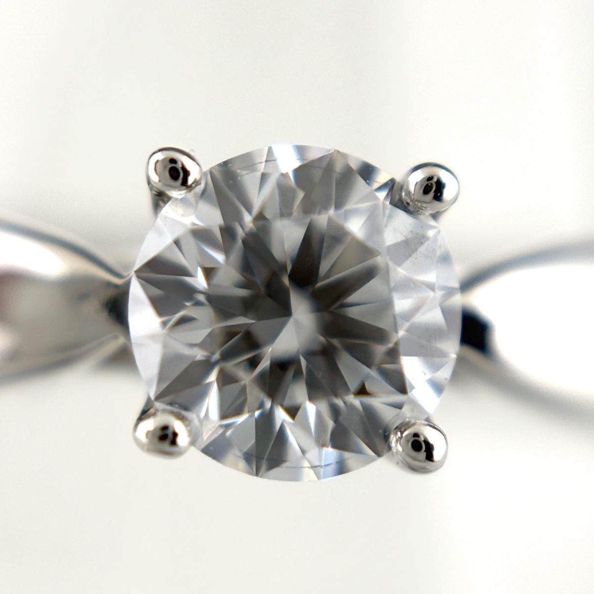 Tiffany & Co Harmony Ring Platinum Diamond Solitaire — view 2