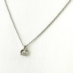 Tiffany & Co Solitaire Necklace Platinum Pendant Diamond — view 3