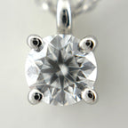Tiffany & Co Solitaire Necklace Platinum Pendant Diamond — view 2