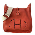 Hermes Shoulder Bag Evelyne 3 III PM Sanguine Silver