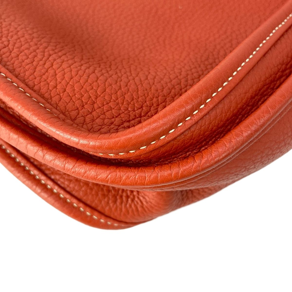Hermes Shoulder Bag Evelyne 3 III PM Sanguine Silver — view 9