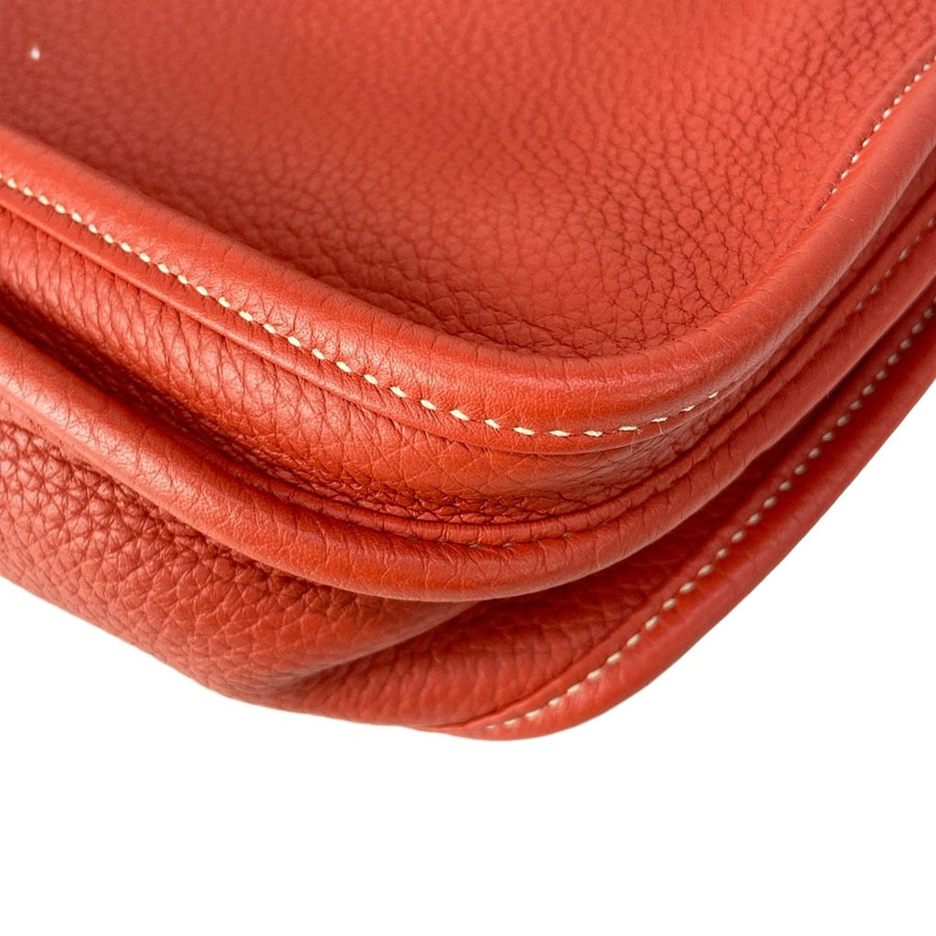 Hermes Shoulder Bag Evelyne 3 III PM Sanguine Silver — view 8