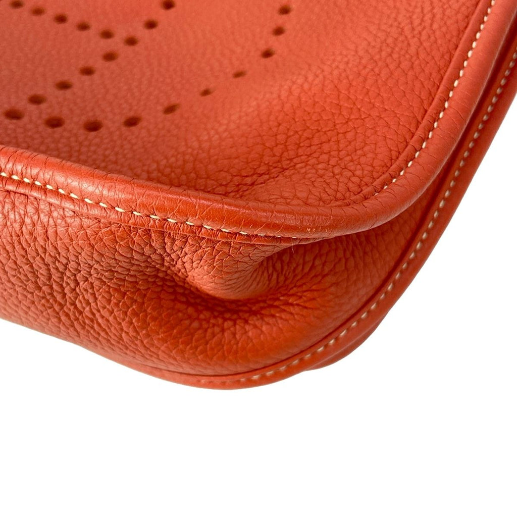 Hermes Shoulder Bag Evelyne 3 III PM Sanguine Silver — view 6