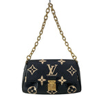 Louis Vuitton Shoulder Bag Bicolor Monogram Empreinte Favorite Black Beige