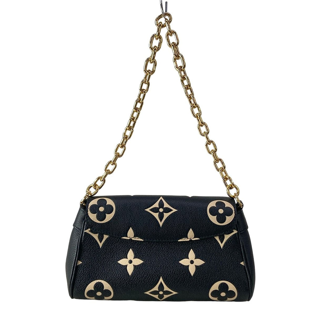Louis Vuitton Shoulder Bag Bicolor Monogram Empreinte Favorite Black Beige — view 3