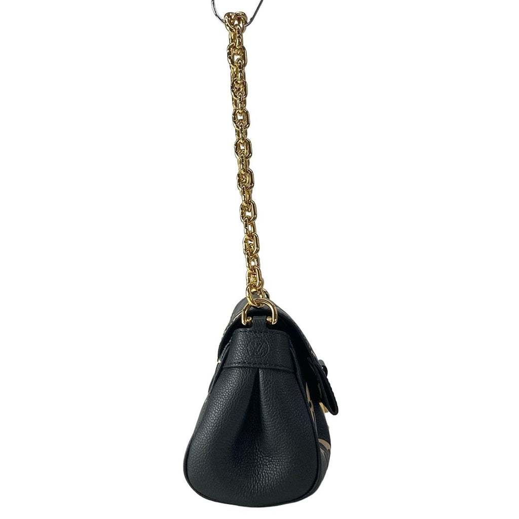 Louis Vuitton Shoulder Bag Bicolor Monogram Empreinte Favorite Black Beige — view 2