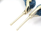 Chanel Earrings Silver Blue — view 4